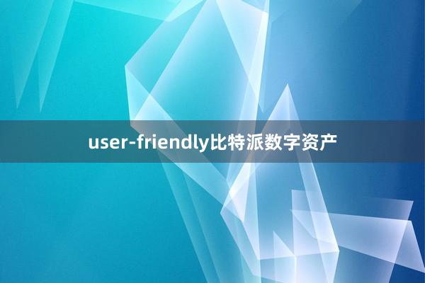 user-friendly比特派数字资产